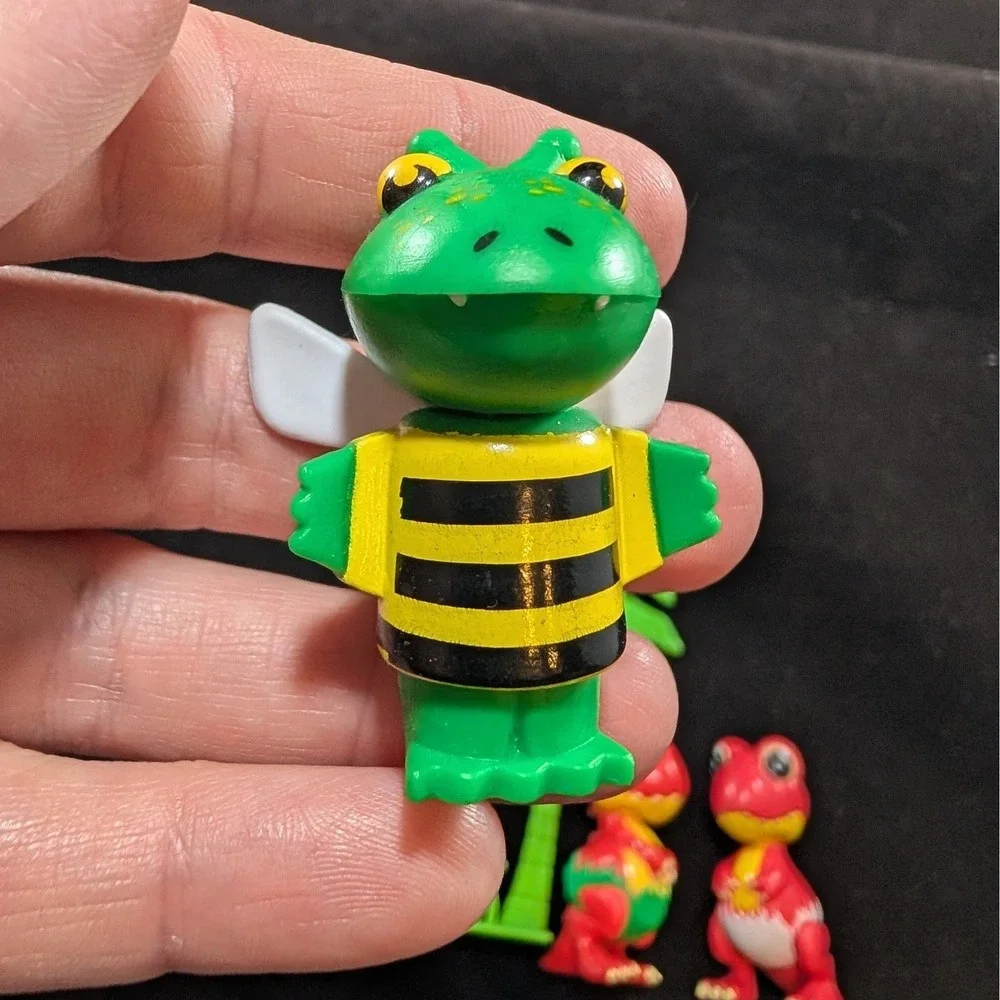 Ryan's World‎ Microverse Alligator Dinosaur Figures Lot Bumblebee Palm Tree 6pc
